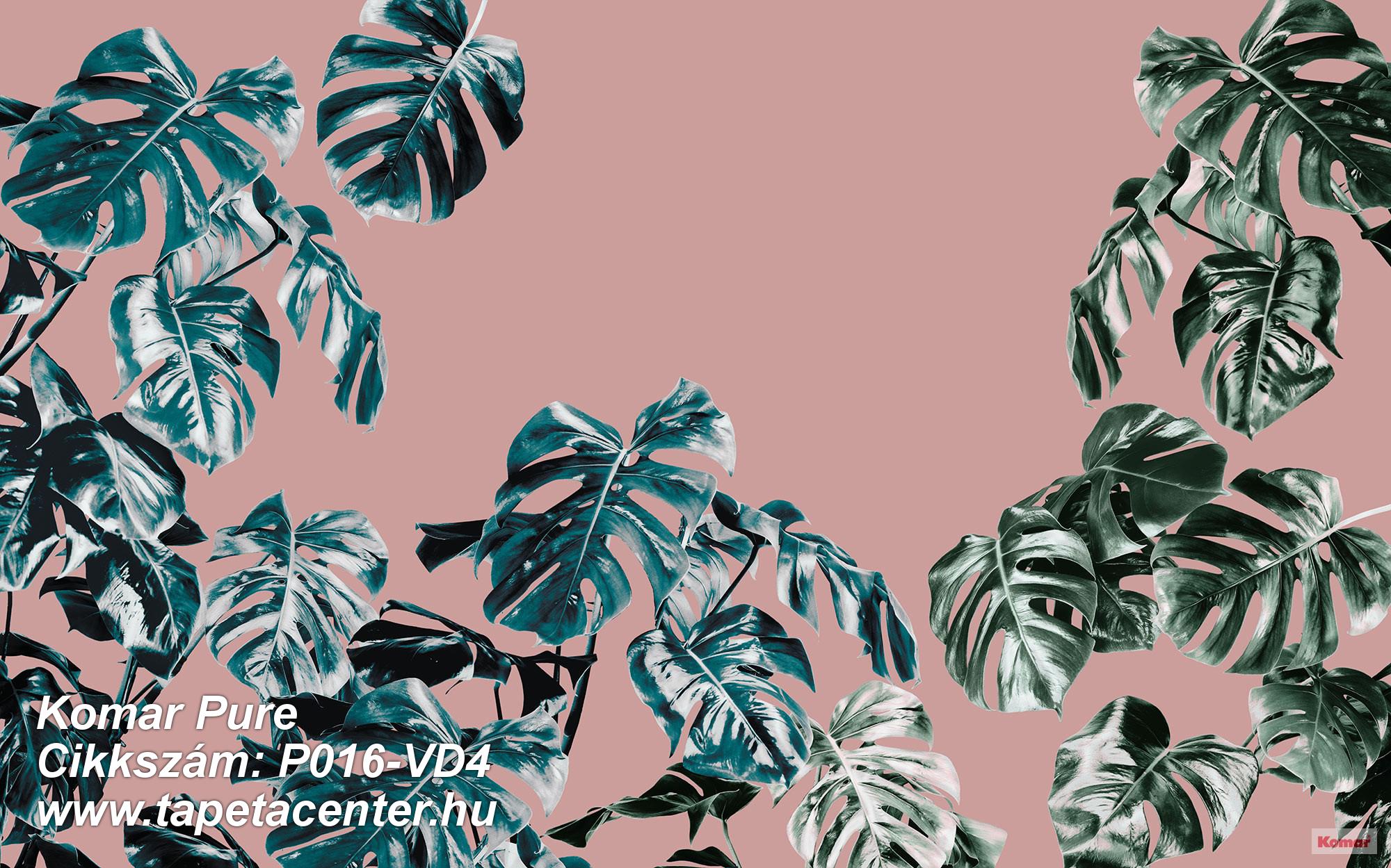 Természeti mintás,pink-rózsaszín,zöld,vlies poszter, fotótapéta 
